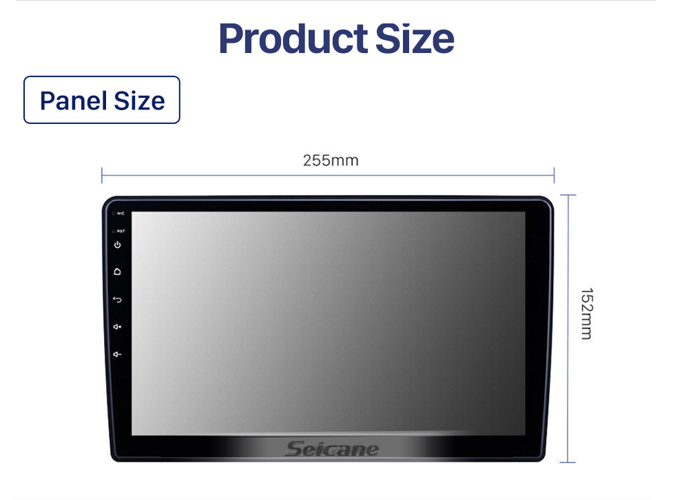 Seicane 10,1 polegadas HD Touchscreen Android 10.0 Rádio de navegação GPS para Dodge / Jeep / Chrysler Universal Com suporte para Bluetooth Carplay DVR