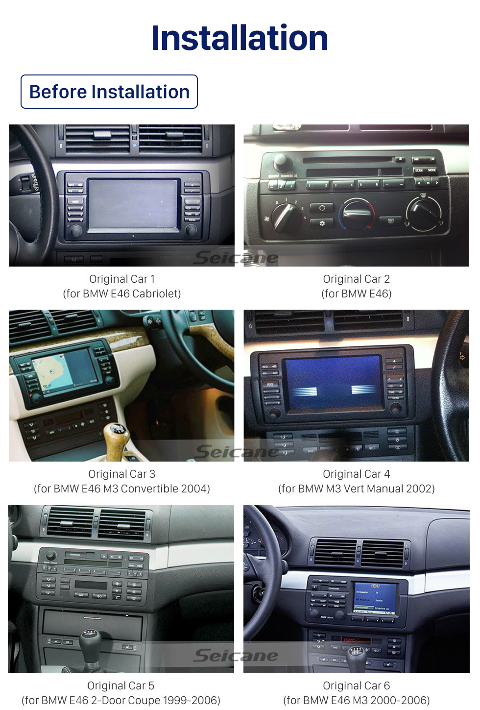 CarPlay GPS 9" Android 10.0 BMW 3er E46 M3 318 320 MG ZT Rover 75 Autoradio DAB