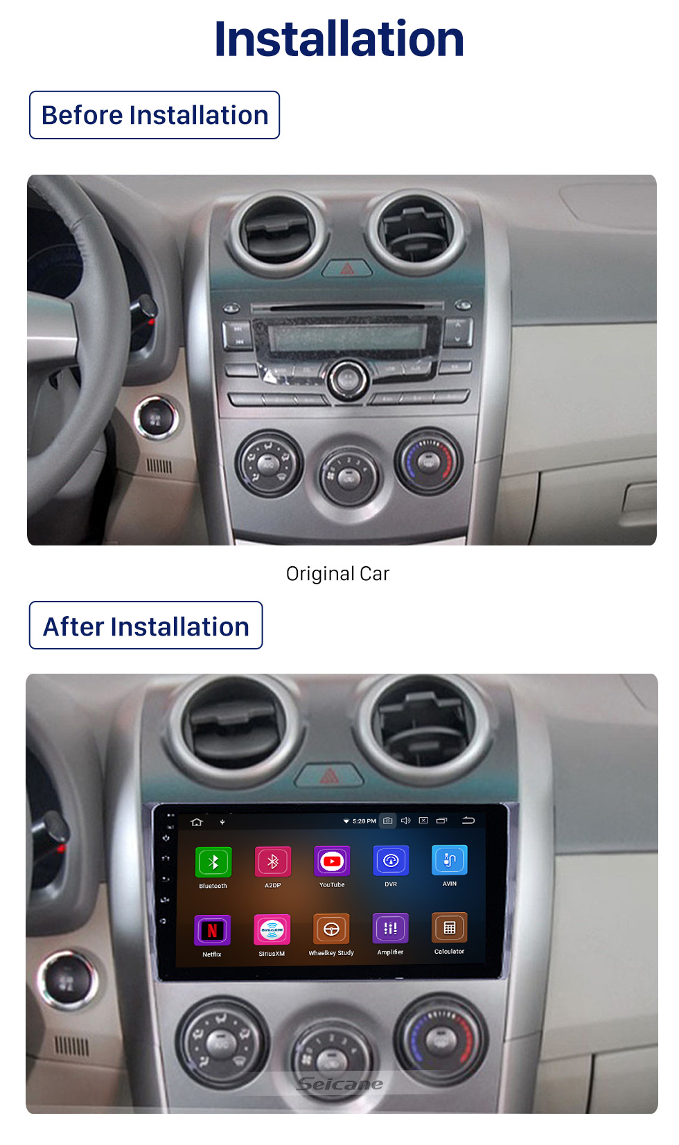 Seicane 9 inch 2010-2018 BYD G3 Android 10.0 GPS Navigation Radio WIFI Bluetooth HD Touchscreen Carplay support TPMS DVR Seicane 9 inch 2010-2018 BYD G3 Android 10.0 GPS Navigation Radio WIFI Bluetooth HD Touchscreen Carplay support TPMS DVR