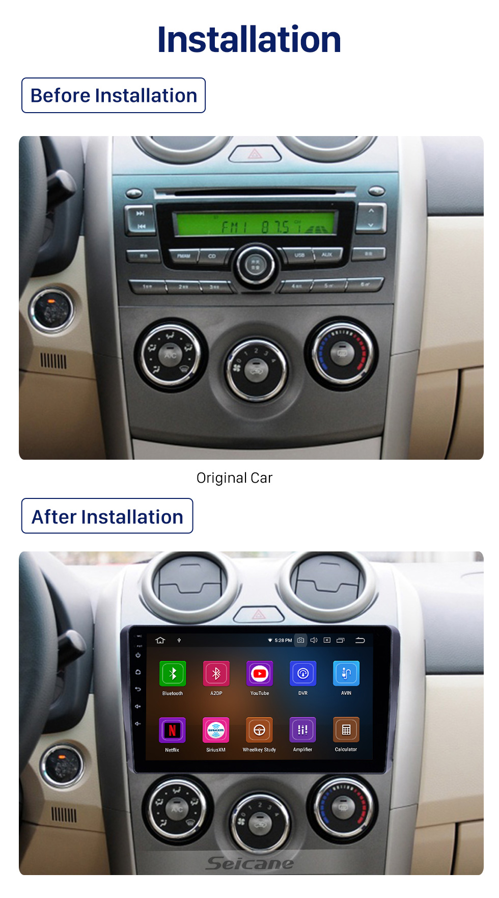 Seicane 2010-2018 BYD G3 Android 10.0 9 inch GPS Navigation Radio Bluetooth HD Touchscreen USB Carplay support DVR DAB+ SWC Seicane 2010-2018 BYD G3 Android 10.0 9 inch GPS Navigation Radio Bluetooth HD Touchscreen USB Carplay support DVR DAB+ SWC