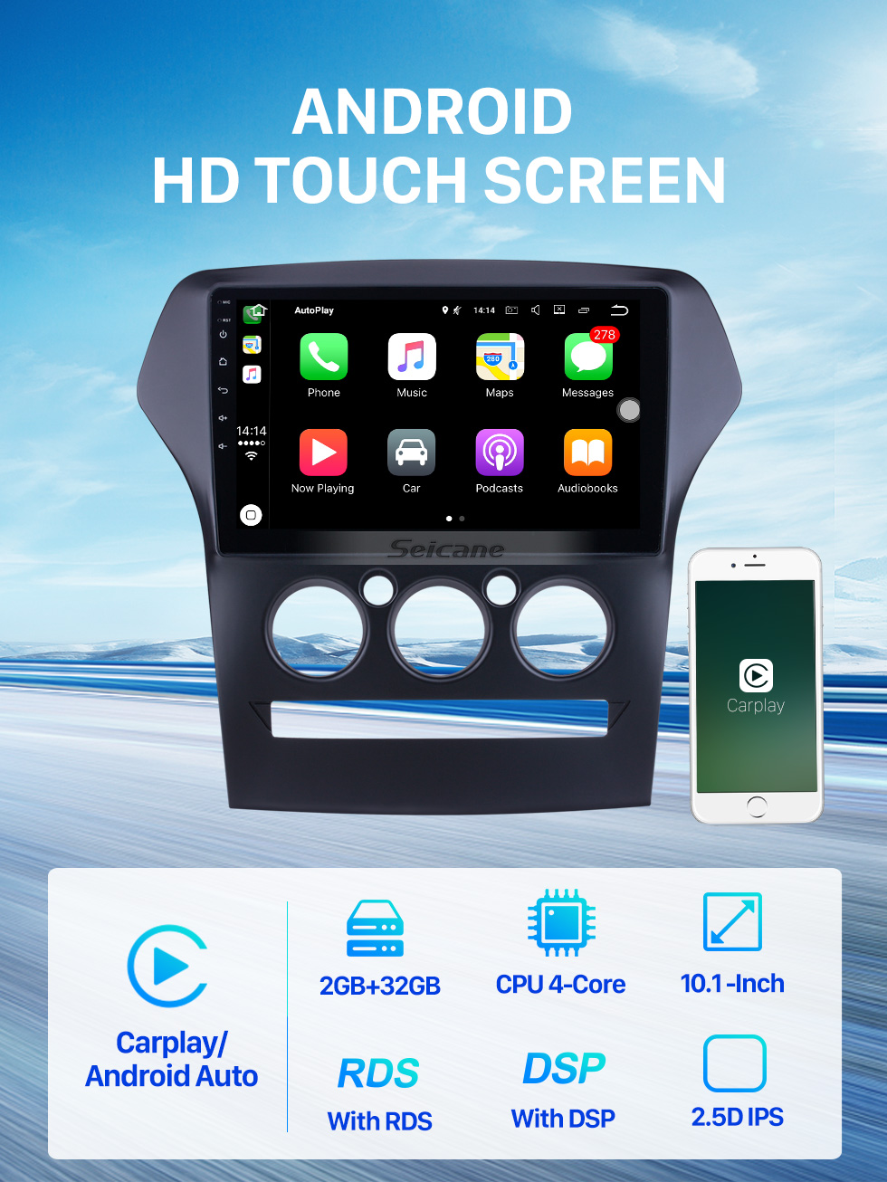 Seicane Tela sensível ao toque HD de 9 polegadas para 2017 MG 3 Autostereo Android Auto com DSP Car Audio System Support OBD2 Seicane Tela sensível ao toque HD de 9 polegadas para 2017 MG 3 Autostereo Android Auto com DSP Car Audio System Support OBD2