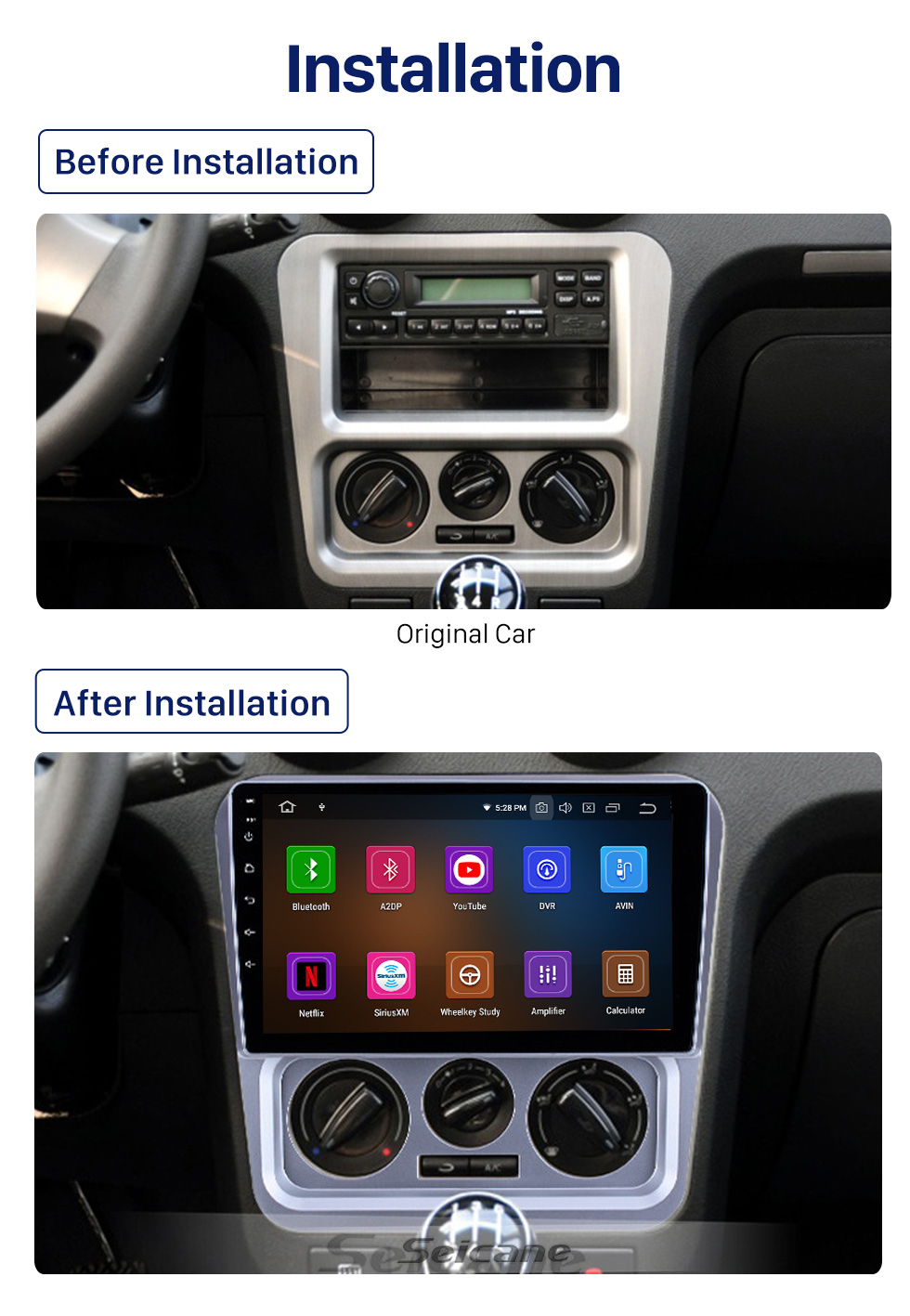 Seicane Tela sensível ao toque HD de 9 polegadas para 2017 MG 3 Autostereo Android Auto com DSP Car Audio System Support OBD2 Seicane Tela sensível ao toque HD de 9 polegadas para 2017 MG 3 Autostereo Android Auto com DSP Car Audio System Support OBD2