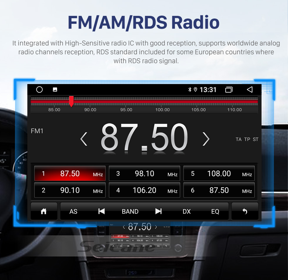 Seicane Android 10.0 Radio de navegación GPS con pantalla táctil HD de 9 pulgadas para 2007 FORD MONDEO / C-MAX con soporte Bluetooth Cámara retrovisora Carplay