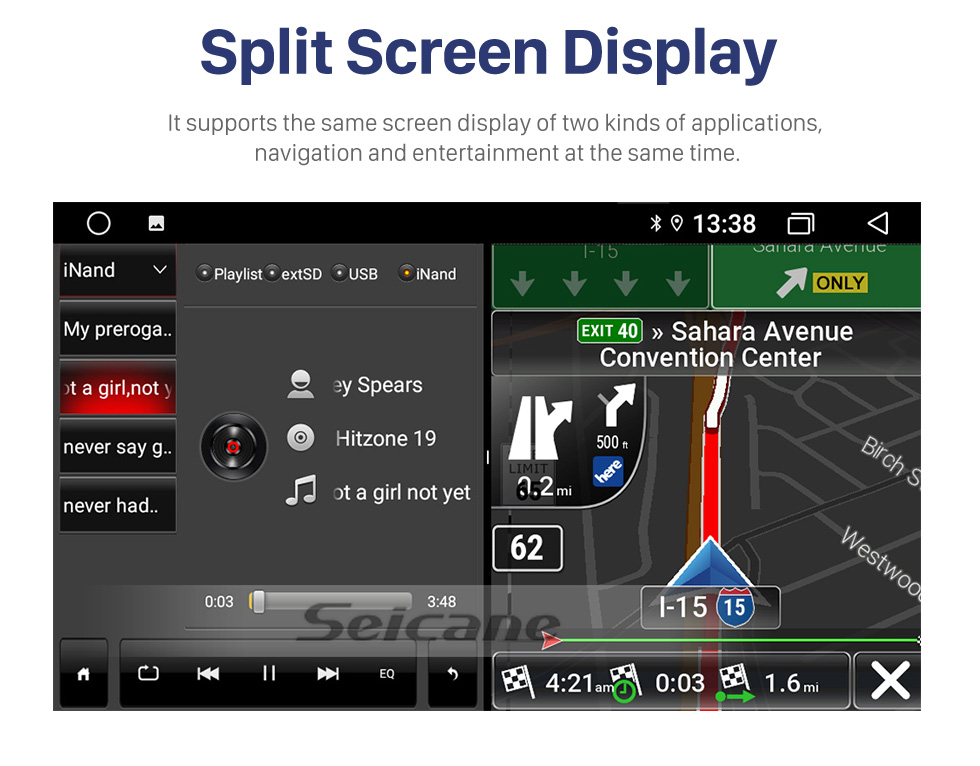 Seicane Android 10.0 9 pouces HD écran tactile Radio de navigation GPS pour 2007 FORD MONDEO/C-MAX avec prise en charge Bluetooth caméra de recul Carplay