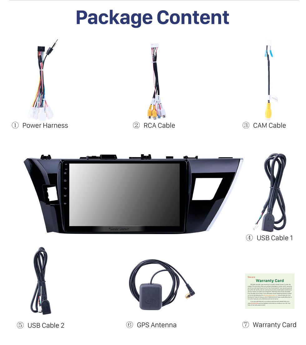 Seicane 10.1 inch Android 10.0 For 2013 2014 Toyota Corolla LHD Radio Aftermarket Navigation System 3G WiFi OBD2 Bluetooth Music Backup Camera Steering Wheel Control HD 1080P Video Seicane 10.1 inch Android 10.0 For 2013 2014 Toyota Corolla LHD Radio Aftermarket Navigation System 3G WiFi OBD2 Bluetooth Music Backup Camera Steering Wheel Control HD 1080P Video