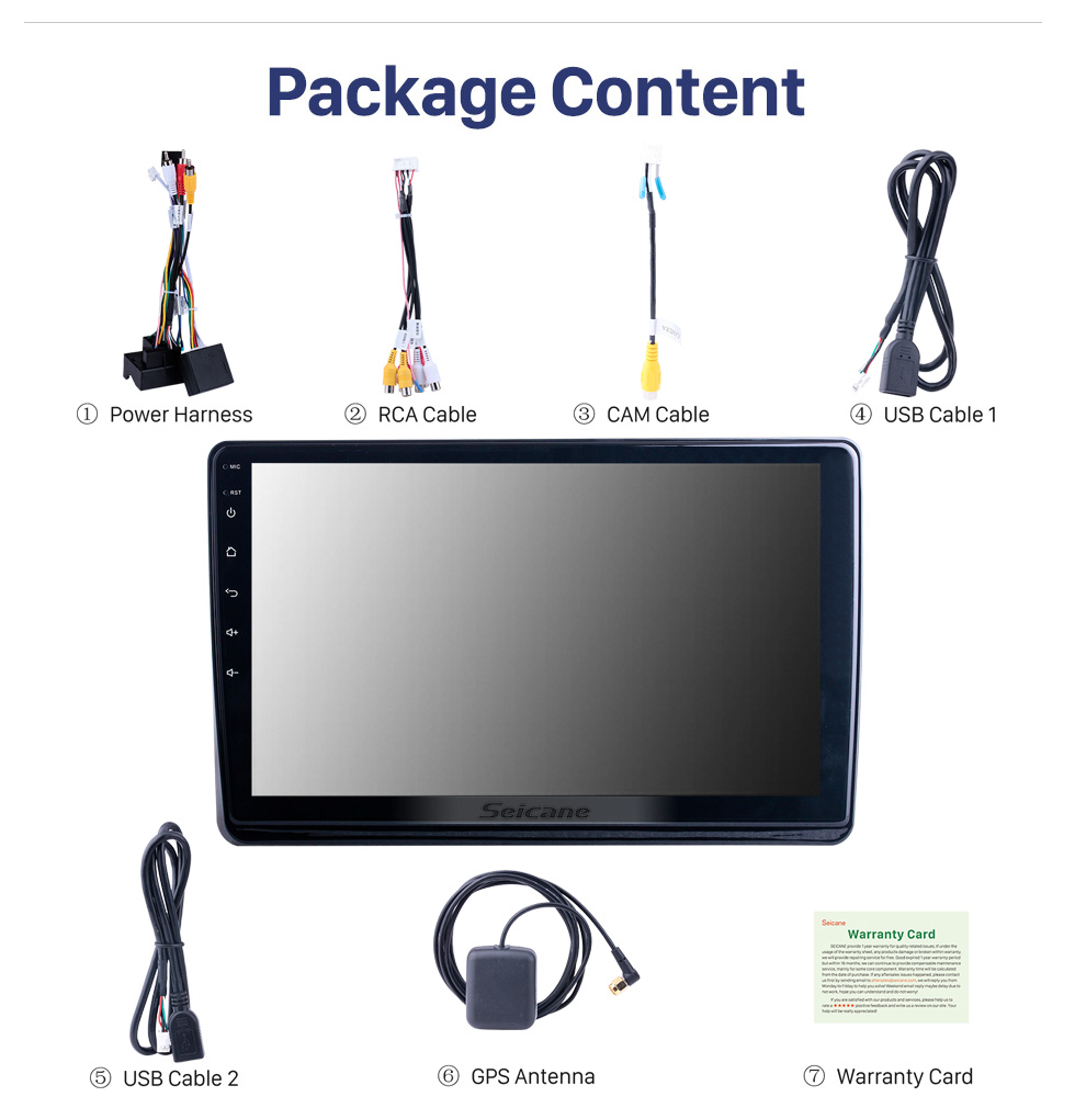 Seicane Tela sensível ao toque HD de 9 "para 2020 VW POLO Radio Radio automotivo Player estéreo de rádio automotivo com suporte para reparo de câmera AHD Seicane Tela sensível ao toque HD de 9 "para 2020 VW POLO Radio Radio automotivo Player estéreo de rádio automotivo com suporte para reparo de câmera AHD