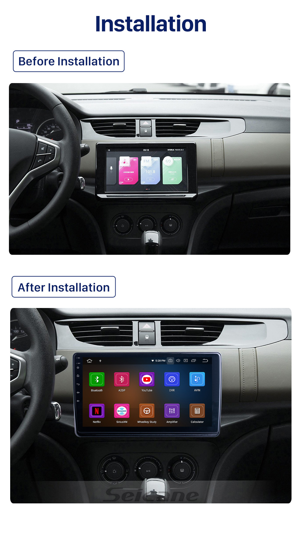 Seicane Tela sensível ao toque HD de 9 &amp;quot;para 2020 VW POLO Radio Radio automotivo Player estéreo de rádio automotivo com suporte para reparo de câmera AHD