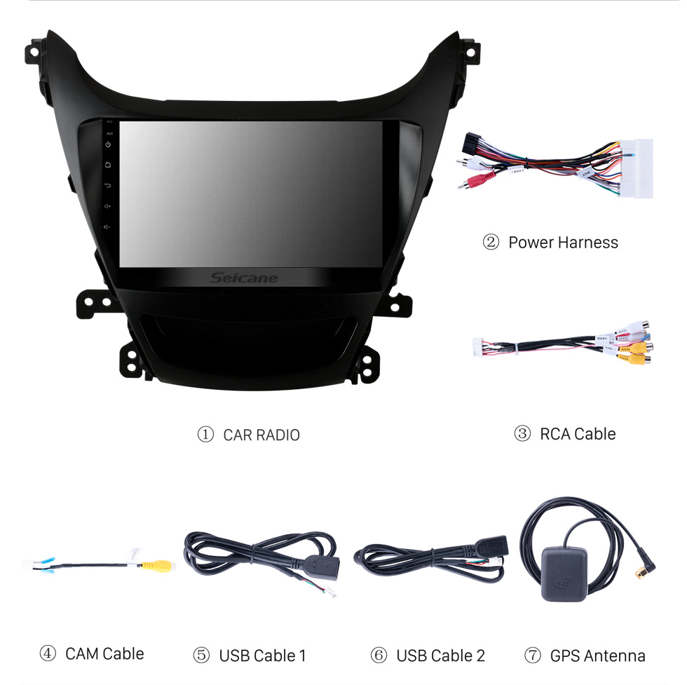 Seicane 9 inch Android 10.0 for 2014 Hyundai Elantra RHD Stereo GPS navigation system with Bluetooth OBD2 DVR HD touch Screen Rearview Camera Seicane 9 inch Android 10.0 for 2014 Hyundai Elantra RHD Stereo GPS navigation system with Bluetooth OBD2 DVR HD touch Screen Rearview Camera