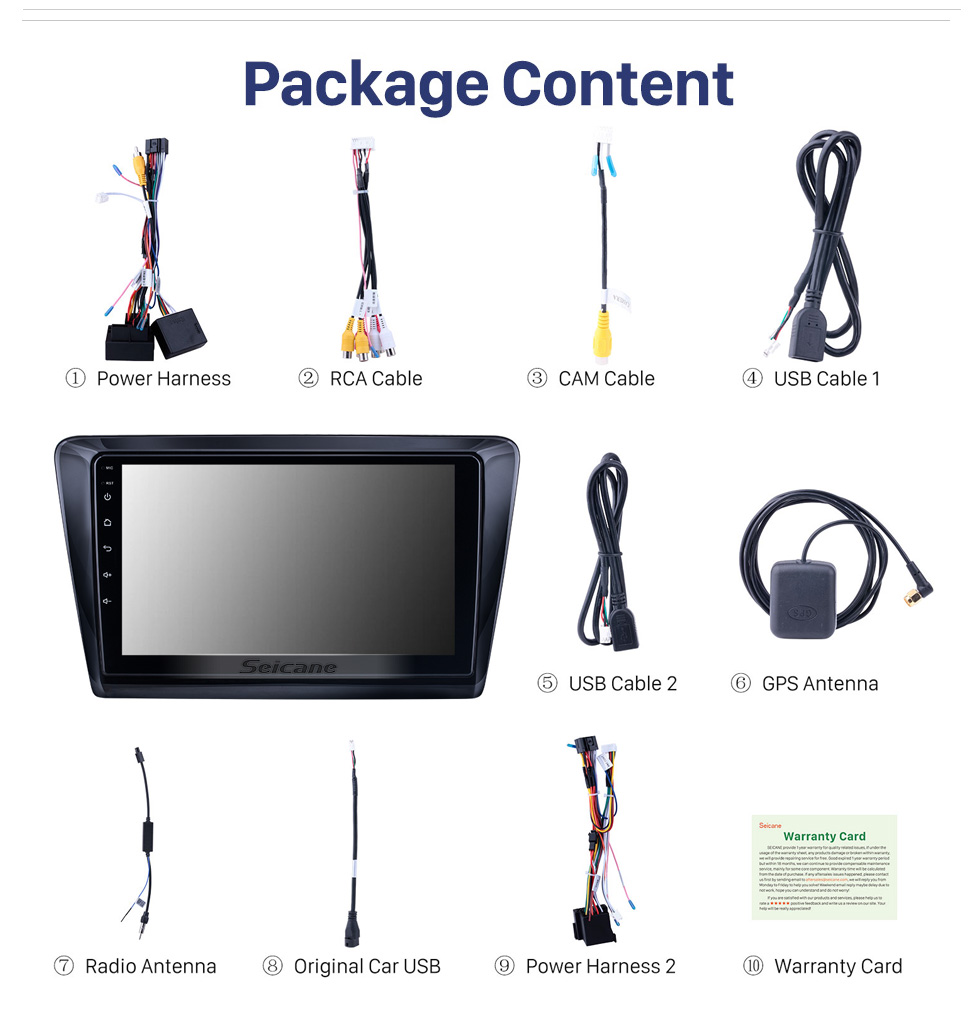 Seicane 9 Inch HD Touchscreen for 2018 Skoda Spaceback Rapid Multimedia Player Car Radio Stereo Player Support Split Screen Display Seicane 9 Inch HD Touchscreen for 2018 Skoda Spaceback Rapid Multimedia Player Car Radio Stereo Player Support Split Screen Display