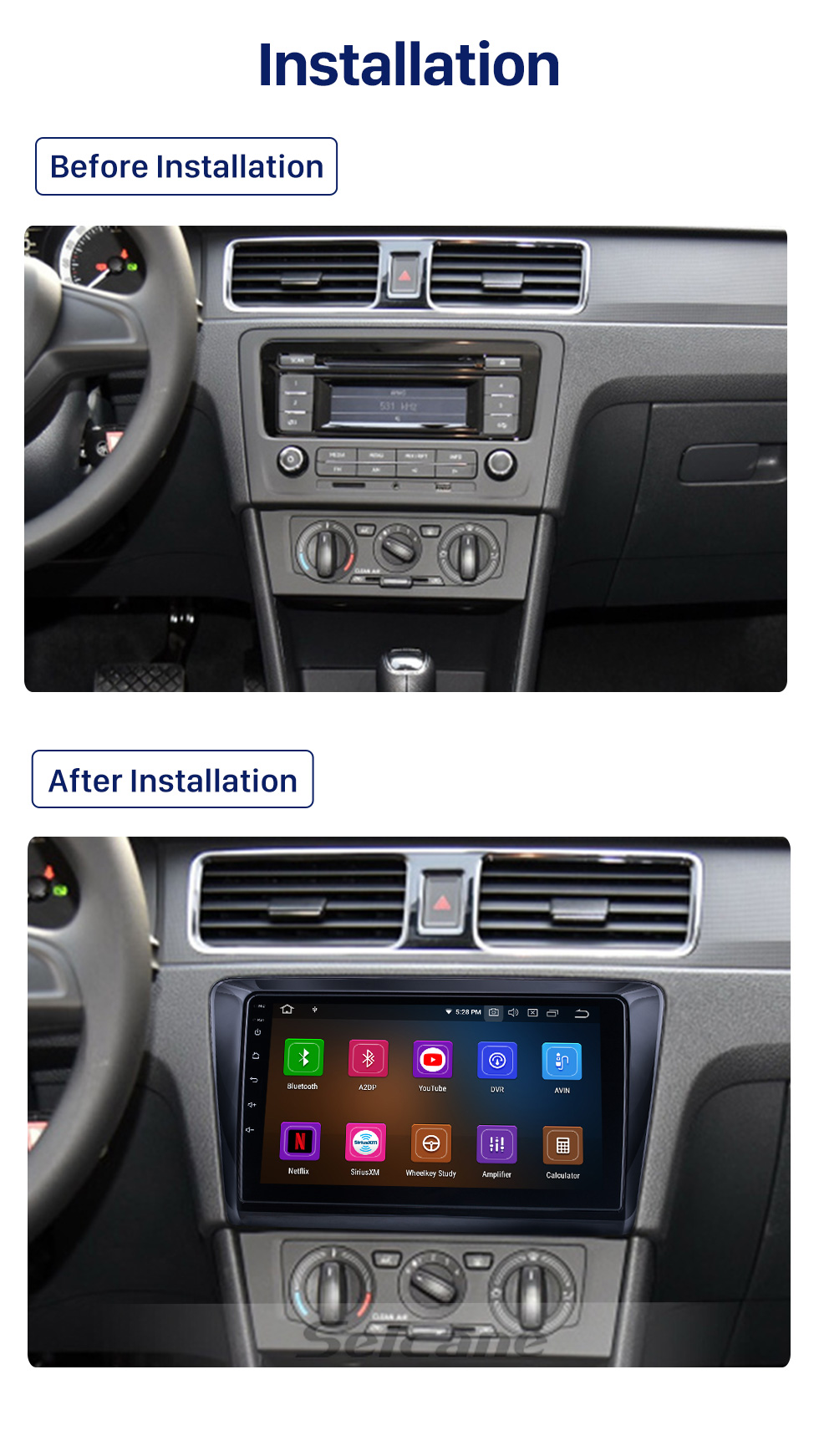 Seicane 9 Inch HD Touchscreen for 2018 Skoda Spaceback Rapid Multimedia Player Car Radio Stereo Player Support Split Screen Display Seicane 9 Inch HD Touchscreen for 2018 Skoda Spaceback Rapid Multimedia Player Car Radio Stereo Player Support Split Screen Display