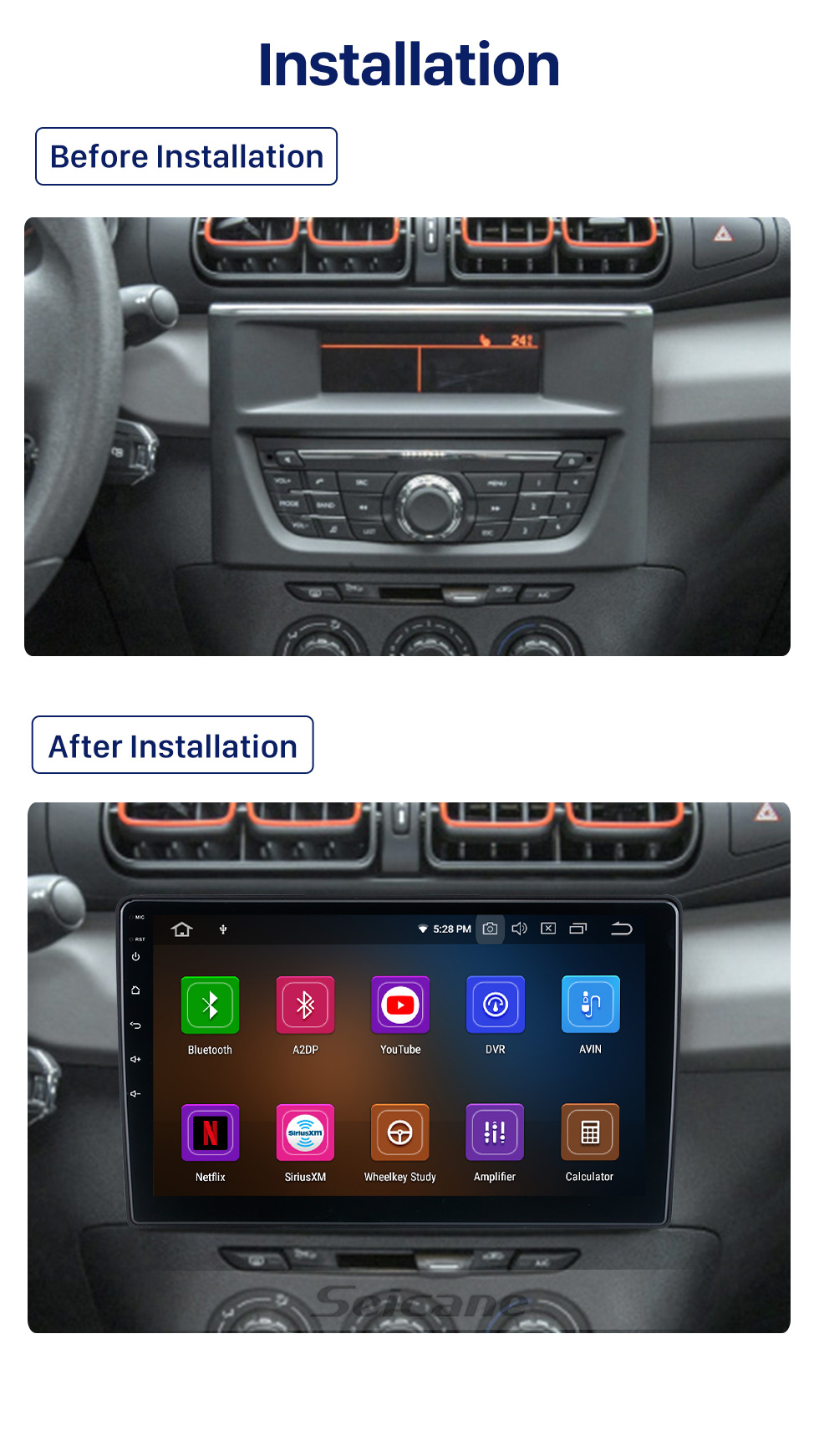 Seicane Tela sensível ao toque HD de 9 &amp;quot;para 2020 VW POLO Radio Radio automotivo Player estéreo de rádio automotivo com suporte para reparo de câmera AHD