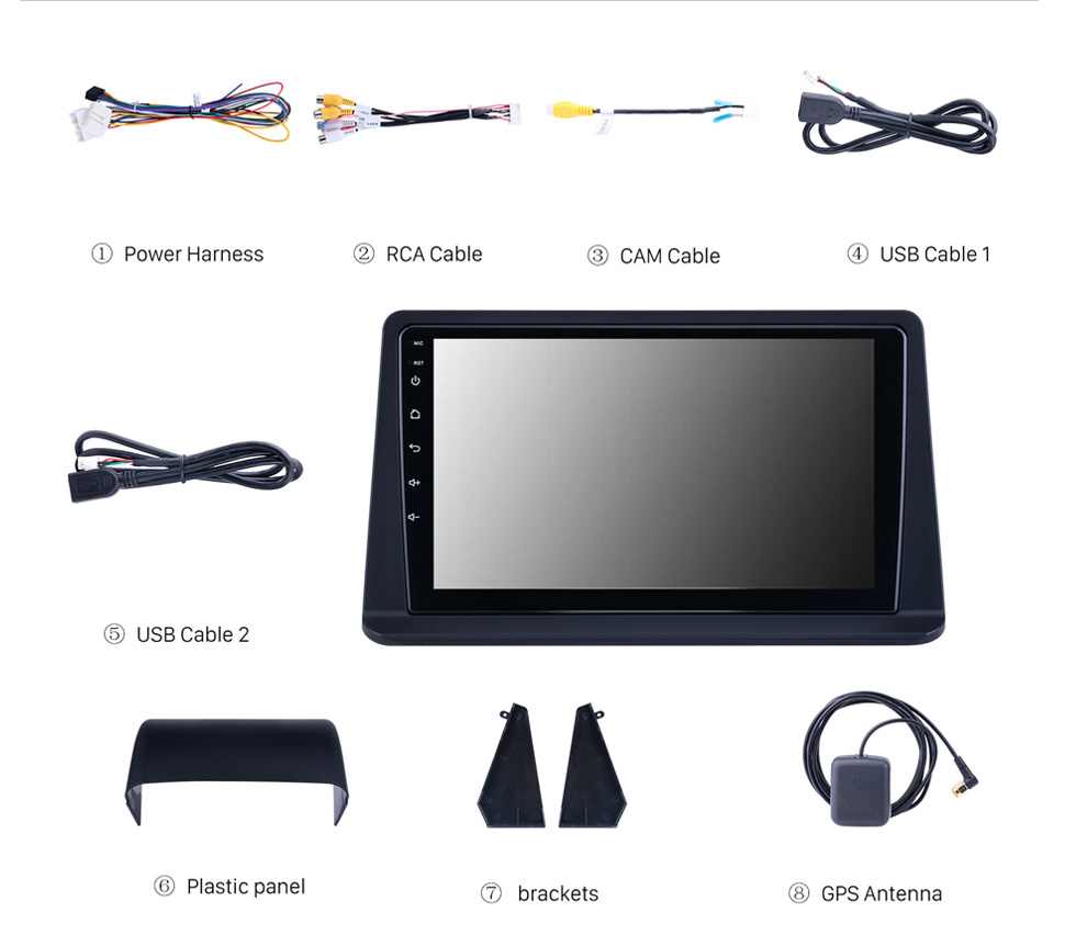 Seicane 8 pulgadas Android 10.0 para 2001-2010 Mercedes Benz E / W211 Sistema de navegación GPS estéreo con Bluetooth OBD2 DVR HD Cámara de vista trasera con pantalla táctil