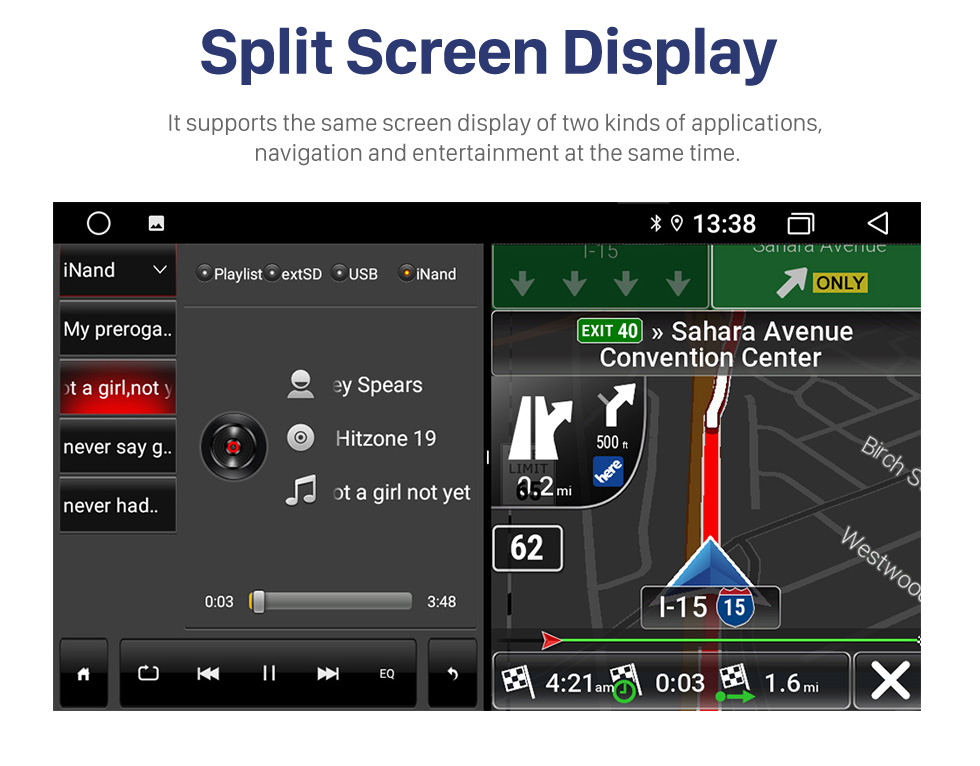 Seicane 9-дюймовая стереосистема с сенсорным экраном HD для замены радиоприемника BISU T5 2017 года с GPS-навигацией Bluetooth Carplay FM / AM Радио с поддержкой камеры заднего вида WIFI