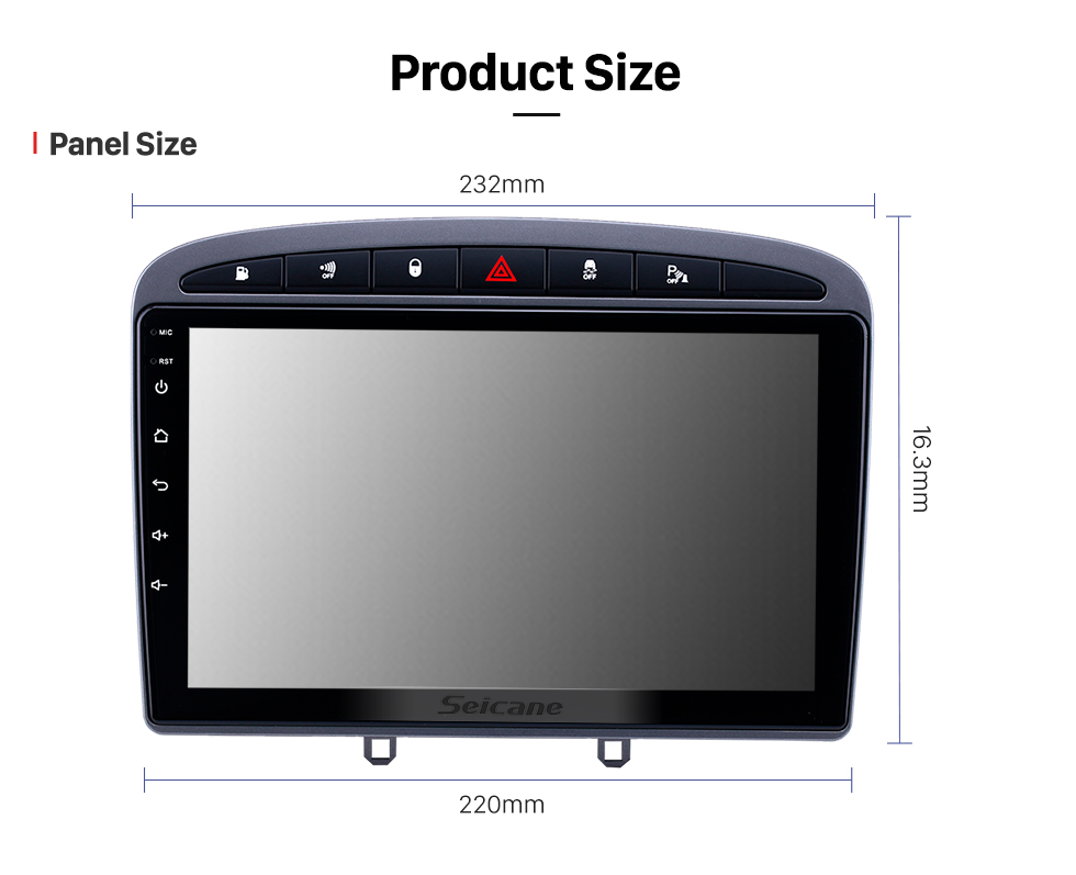 Seicane après marché Android 8.1 voiture stéréo pour 2010-2016 PEUGEOT 408 avec GPS Bluetooth voiture stéréo appui tête Ecran tactile Lien Miroir OBD2 3G WiFi Vidéo USB SD Seicane après marché Android 8.1 voiture stéréo pour 2010-2016 PEUGEOT 408 avec GPS Bluetooth voiture stéréo appui tête Ecran tactile Lien Miroir OBD2 3G WiFi Vidéo USB SD
