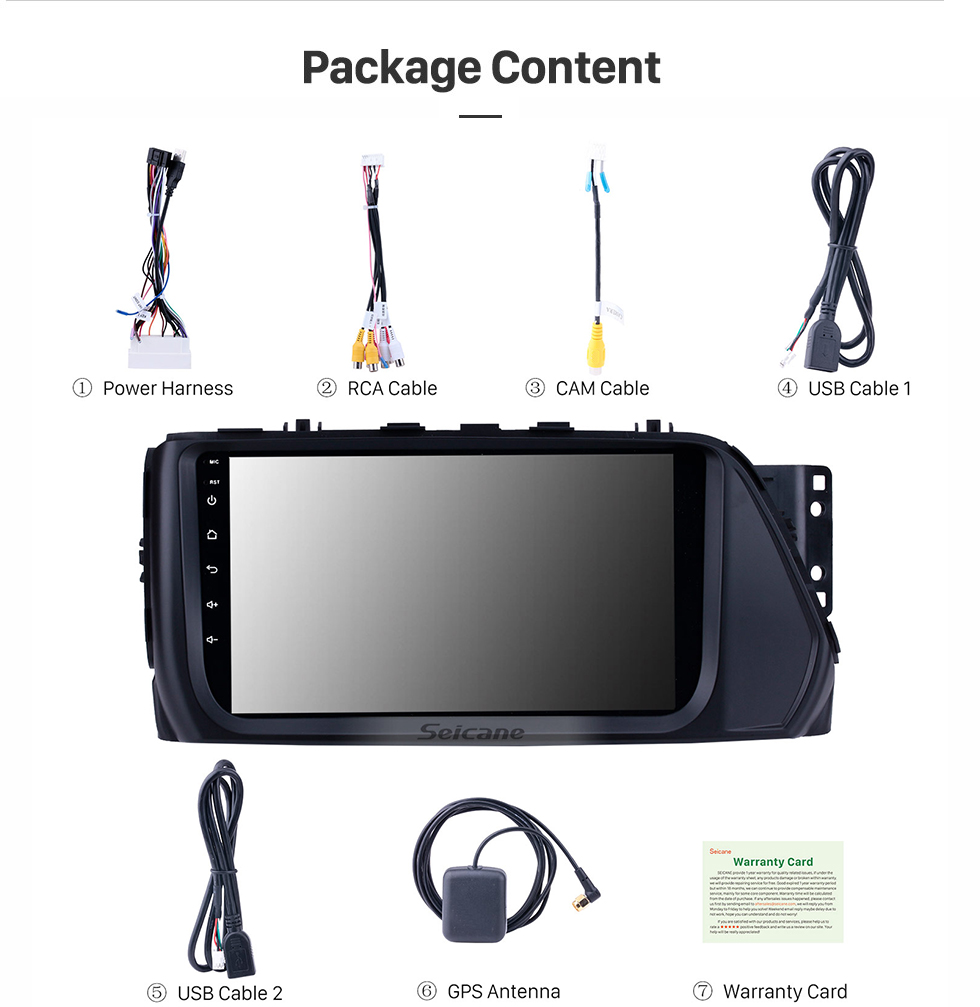 Seicane 9 pulgadas 2017 Hyundai VERNA Android 8.1 Reproductor Multimedia para Coche Radio Bluetooth con Sistema de Navegación GPS Música Wifi Enlace Espejo Soporte USB Control de Volante DVR Cámara de Visión Trasera OBD2 DAB + Seicane 9 pulgadas 2017 Hyundai VERNA Android 8.1 Reproductor Multimedia para Coche Radio Bluetooth con Sistema de Navegación GPS Música Wifi Enlace Espejo Soporte USB Control de Volante DVR Cámara de Visión Trasera OBD2 DAB +