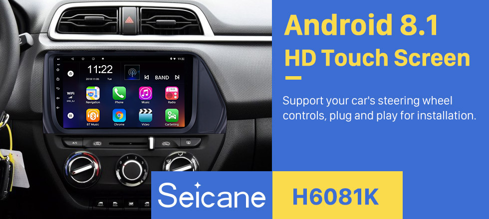 Seicane 9 pulgadas 2017 Hyundai VERNA Android 8.1 Reproductor Multimedia para Coche Radio Bluetooth con Sistema de Navegación GPS Música Wifi Enlace Espejo Soporte USB Control de Volante DVR Cámara de Visión Trasera OBD2 DAB + Seicane 9 pulgadas 2017 Hyundai VERNA Android 8.1 Reproductor Multimedia para Coche Radio Bluetooth con Sistema de Navegación GPS Música Wifi Enlace Espejo Soporte USB Control de Volante DVR Cámara de Visión Trasera OBD2 DAB +
