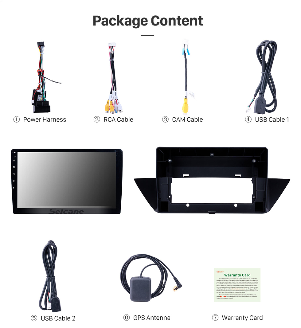 Seicane Android 8.1 2009-2013 BMW X1 E84 actualización de radio para 10.1 pulgadas HD 1024 * 600 pantalla táctil autoradio navegación GPS enlace espejo WIFI OBDII DVR HD 1080P Video Seicane Android 8.1 2009-2013 BMW X1 E84 actualización de radio para 10.1 pulgadas HD 1024 * 600 pantalla táctil autoradio navegación GPS enlace espejo WIFI OBDII DVR HD 1080P Video