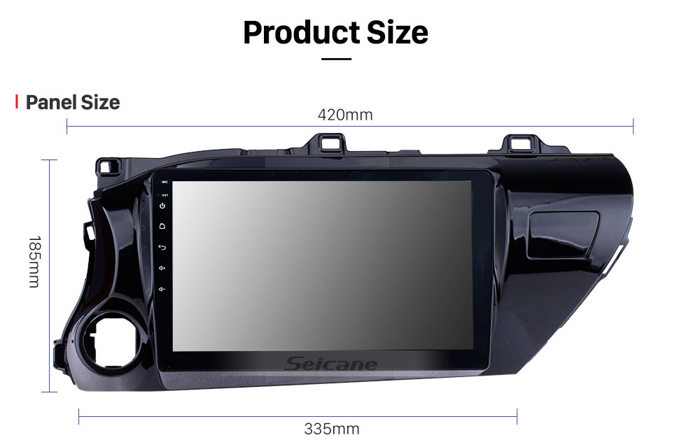 Seicane Radio con pantalla táctil Android 8.1 HD de 10.1 pulgadas para 2016 2017 2018 TOYOTA HILUX Controlador de mano izquierda con sistema GPS GPS Navi USB FM Control del volante Soporte DVR Cámara de visión trasera OBD Seicane Radio con pantalla táctil Android 8.1 HD de 10.1 pulgadas para 2016 2017 2018 TOYOTA HILUX Controlador de mano izquierda con sistema GPS GPS Navi USB FM Control del volante Soporte DVR Cámara de visión trasera OBD