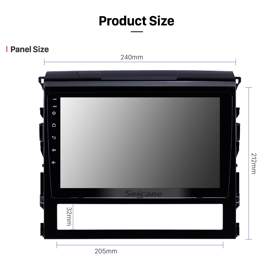 Seicane 9 Inch Android 8.1 Touch Screen radio Bluetooth GPS Navigation system For 2016 Toyota Land Cruiser 200 support TPMS DVR OBD II USB SD 3G WiFi Rear camera Steering Wheel Control HD 1080P Video AUX Seicane 9 Inch Android 8.1 Touch Screen radio Bluetooth GPS Navigation system For 2016 Toyota Land Cruiser 200 support TPMS DVR OBD II USB SD 3G WiFi Rear camera Steering Wheel Control HD 1080P Video AUX
