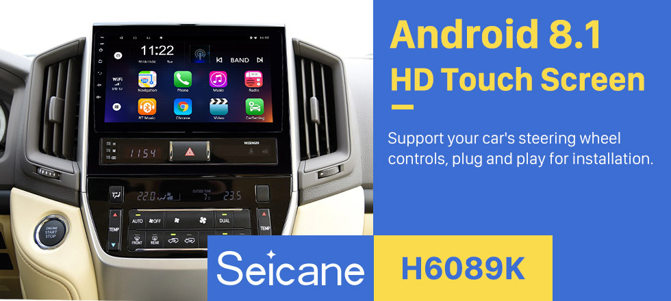 Seicane 9 Inch Android 8.1 Touch Screen radio Bluetooth GPS Navigation system For 2016 Toyota Land Cruiser 200 support TPMS DVR OBD II USB SD 3G WiFi Rear camera Steering Wheel Control HD 1080P Video AUX Seicane 9 Inch Android 8.1 Touch Screen radio Bluetooth GPS Navigation system For 2016 Toyota Land Cruiser 200 support TPMS DVR OBD II USB SD 3G WiFi Rear camera Steering Wheel Control HD 1080P Video AUX
