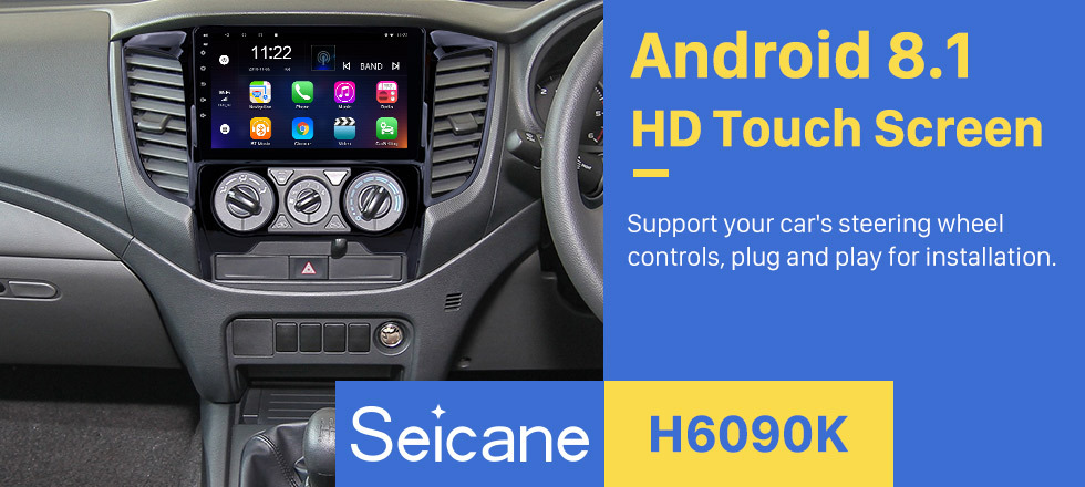 Seicane 2015 Mitsubishi TRITON (MT) Android 8.1 Autoradio 9-Zoll-HD-Touchscreen GPS-Navigationssystem Haupteinheit mit USB-Spiegelverbindung FM-Musik Bluetooth WIFI-Unterstützung SWC Carplay-Rückfahrkamera-Digital-TV Seicane 2015 Mitsubishi TRITON (MT) Android 8.1 Autoradio 9-Zoll-HD-Touchscreen GPS-Navigationssystem Haupteinheit mit USB-Spiegelverbindung FM-Musik Bluetooth WIFI-Unterstützung SWC Carplay-Rückfahrkamera-Digital-TV