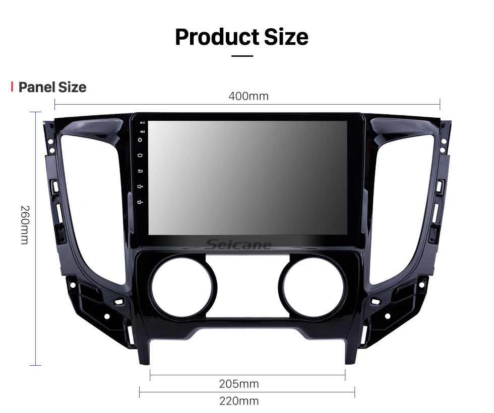Seicane 2015 Mitsubishi TRITON (MT) Android 8.1 Autoradio 9-Zoll-HD-Touchscreen GPS-Navigationssystem Haupteinheit mit USB-Spiegelverbindung FM-Musik Bluetooth WIFI-Unterstützung SWC Carplay-Rückfahrkamera-Digital-TV Seicane 2015 Mitsubishi TRITON (MT) Android 8.1 Autoradio 9-Zoll-HD-Touchscreen GPS-Navigationssystem Haupteinheit mit USB-Spiegelverbindung FM-Musik Bluetooth WIFI-Unterstützung SWC Carplay-Rückfahrkamera-Digital-TV