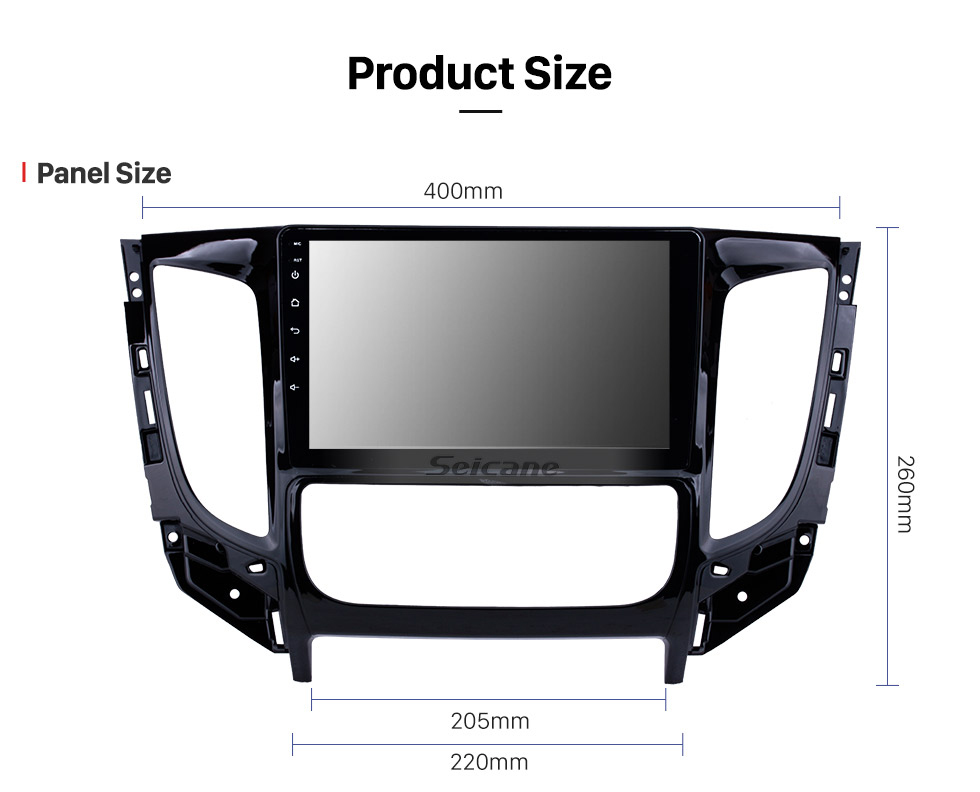 Seicane 9 polegada Android 8.1 Rádio Bluetooth para 2015 Mitsubishi TRITON Auto A / C com suporte de Navegação GPS USB Carplay SD DVR 3G WI-FI Seicane 9 polegada Android 8.1 Rádio Bluetooth para 2015 Mitsubishi TRITON Auto A / C com suporte de Navegação GPS USB Carplay SD DVR 3G WI-FI
