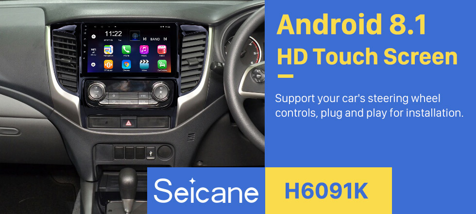 Seicane 9 polegada Android 8.1 Rádio Bluetooth para 2015 Mitsubishi TRITON Auto A / C com suporte de Navegação GPS USB Carplay SD DVR 3G WI-FI Seicane 9 polegada Android 8.1 Rádio Bluetooth para 2015 Mitsubishi TRITON Auto A / C com suporte de Navegação GPS USB Carplay SD DVR 3G WI-FI