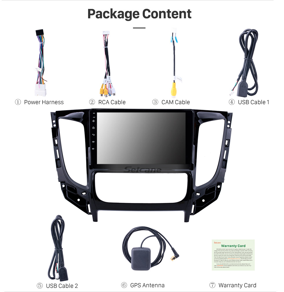 Seicane 9 polegada Android 8.1 Rádio Bluetooth para 2015 Mitsubishi TRITON Auto A / C com suporte de Navegação GPS USB Carplay SD DVR 3G WI-FI Seicane 9 polegada Android 8.1 Rádio Bluetooth para 2015 Mitsubishi TRITON Auto A / C com suporte de Navegação GPS USB Carplay SD DVR 3G WI-FI