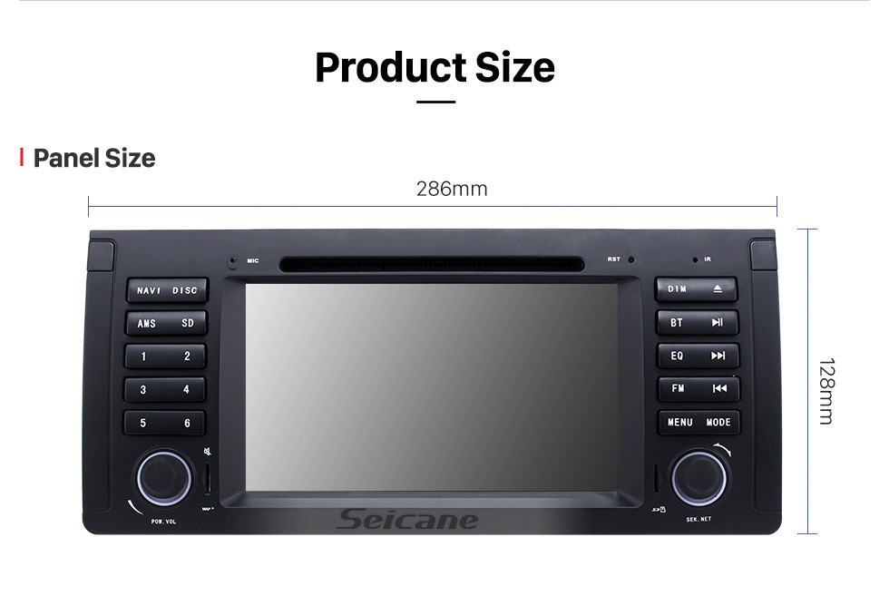Seicane 7 inch Android 8.1 Muti-touch Screen autoradio DVD Player for 2000-2007 BMW X5 E53 3.0i 3.0d 4.4i 4.6is 4.8is 1996-2003 BMW 5 Series E39 with GPS Navigation Audio system Canbus Bluetooth WIFI Mirror Link USB 1080P DVR Seicane 7 inch Android 8.1 Muti-touch Screen autoradio DVD Player for 2000-2007 BMW X5 E53 3.0i 3.0d 4.4i 4.6is 4.8is 1996-2003 BMW 5 Series E39 with GPS Navigation Audio system Canbus Bluetooth WIFI Mirror Link USB 1080P DVR
