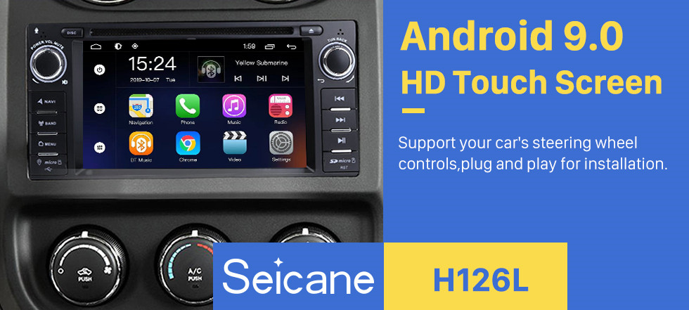 Seicane In Dash 2007-2013 Jeep Wrangler Unlimited 7 inch Radio Upgrade with Android 8.1 DVD Player Bluetooth GPS Navigation Car Audio System Touch Screen WiFi 3G Mirror Link OBD2 Backup Camera DVR AUX Seicane In Dash 2007-2013 Jeep Wrangler Unlimited 7 inch Radio Upgrade with Android 8.1 DVD Player Bluetooth GPS Navigation Car Audio System Touch Screen WiFi 3G Mirror Link OBD2 Backup Camera DVR AUX
