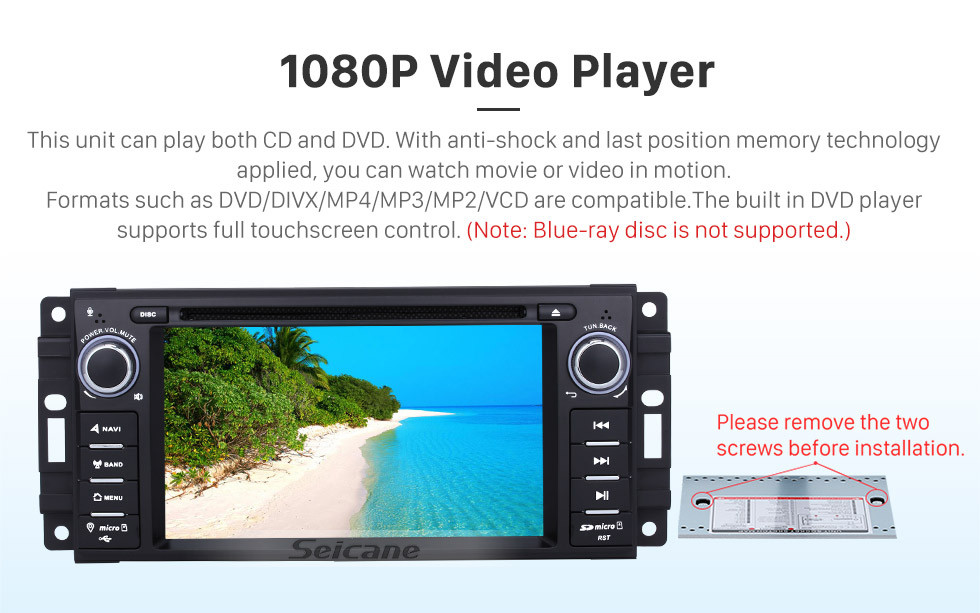 Seicane In Dash 2007-2013 Jeep Wrangler Unlimited 7 inch Radio Upgrade with Android 8.1 DVD Player Bluetooth GPS Navigation Car Audio System Touch Screen WiFi 3G Mirror Link OBD2 Backup Camera DVR AUX Seicane In Dash 2007-2013 Jeep Wrangler Unlimited 7 inch Radio Upgrade with Android 8.1 DVD Player Bluetooth GPS Navigation Car Audio System Touch Screen WiFi 3G Mirror Link OBD2 Backup Camera DVR AUX