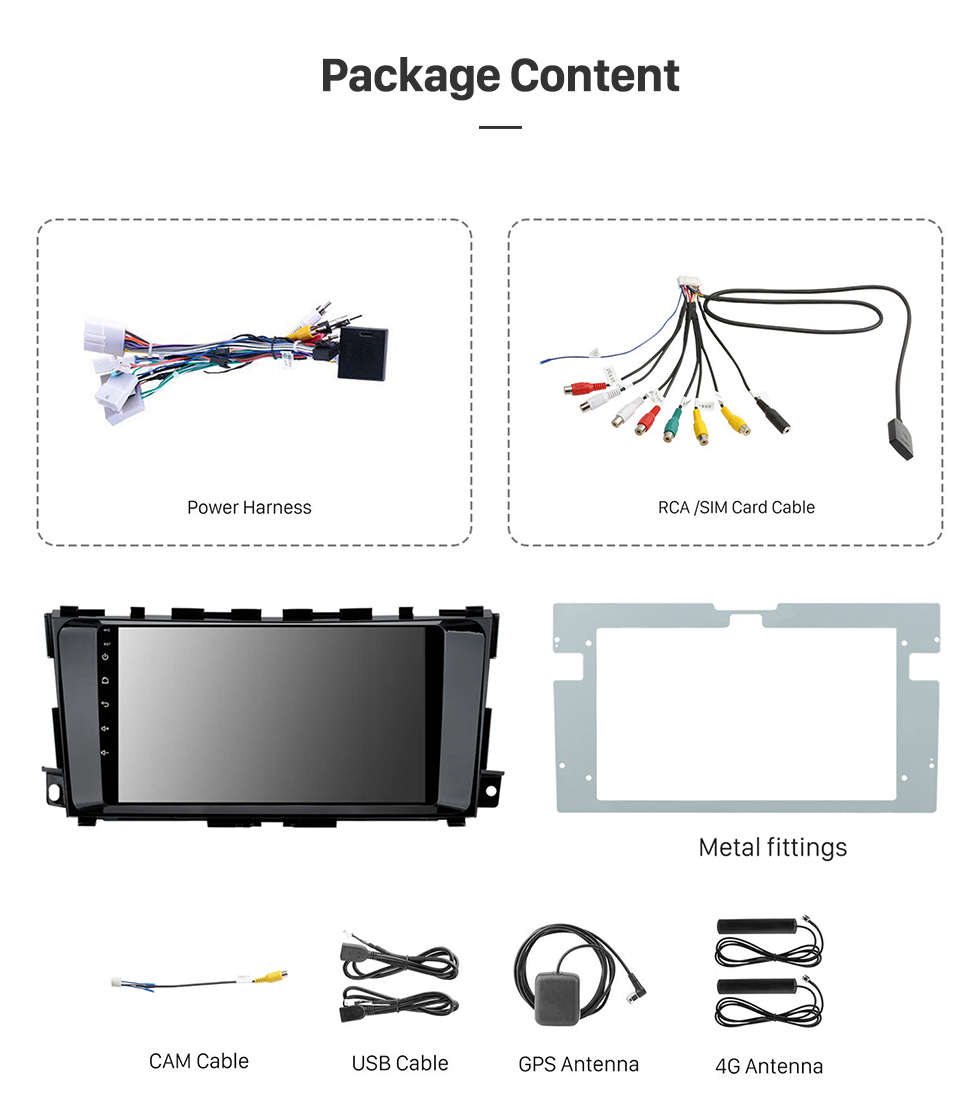 Seicane 9 inch Android 11.0 For NISSAN Teana 2013-2018 Radio GPS Navigation System with HD Touchscreen Bluetooth Carplay support OBD2