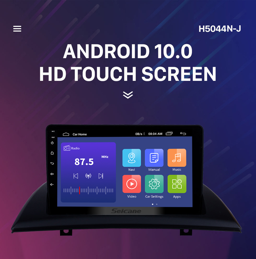Seicane 9 polegadas android 10.0 para bmw x3 2004-2012 rádio com bluetooth hd touchscreen sistema de navegação gps suporte carplay dab +