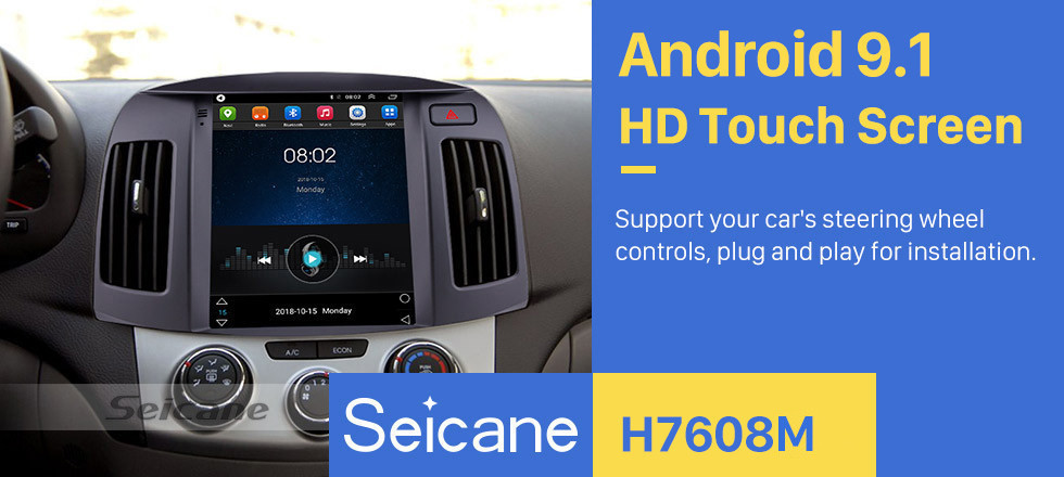 Seicane 9.7 inch HD Touchscreen 2008 2009 2010 Hyundai Elantra Android 9.1 Radio GPS Navigation with Mirror Link CPU Quad Core Bluetooth Music 4G WIFI Steering Wheel Control Seicane 9.7 inch HD Touchscreen 2008 2009 2010 Hyundai Elantra Android 9.1 Radio GPS Navigation with Mirror Link CPU Quad Core Bluetooth Music 4G WIFI Steering Wheel Control