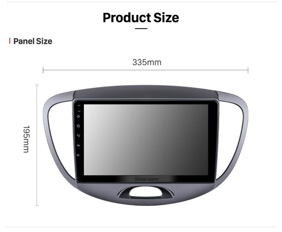 Seicane Android 11.0 Para 2006-2011 FORD FIESTA Radio Sistema de navegação GPS de 9 polegadas com Bluetooth HD Touchscreen com suporte para SWC