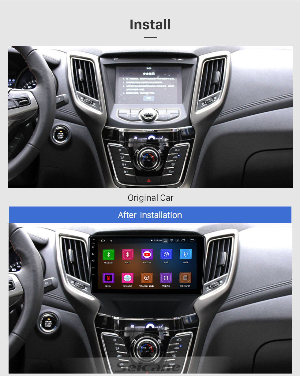 Seicane Pantalla táctil HD de 9 pulgadas Android 11.0 para CHANA CS35 2017 Radio Sistema de navegación GPS Bluetooth Carplay compatible con cámara de respaldo