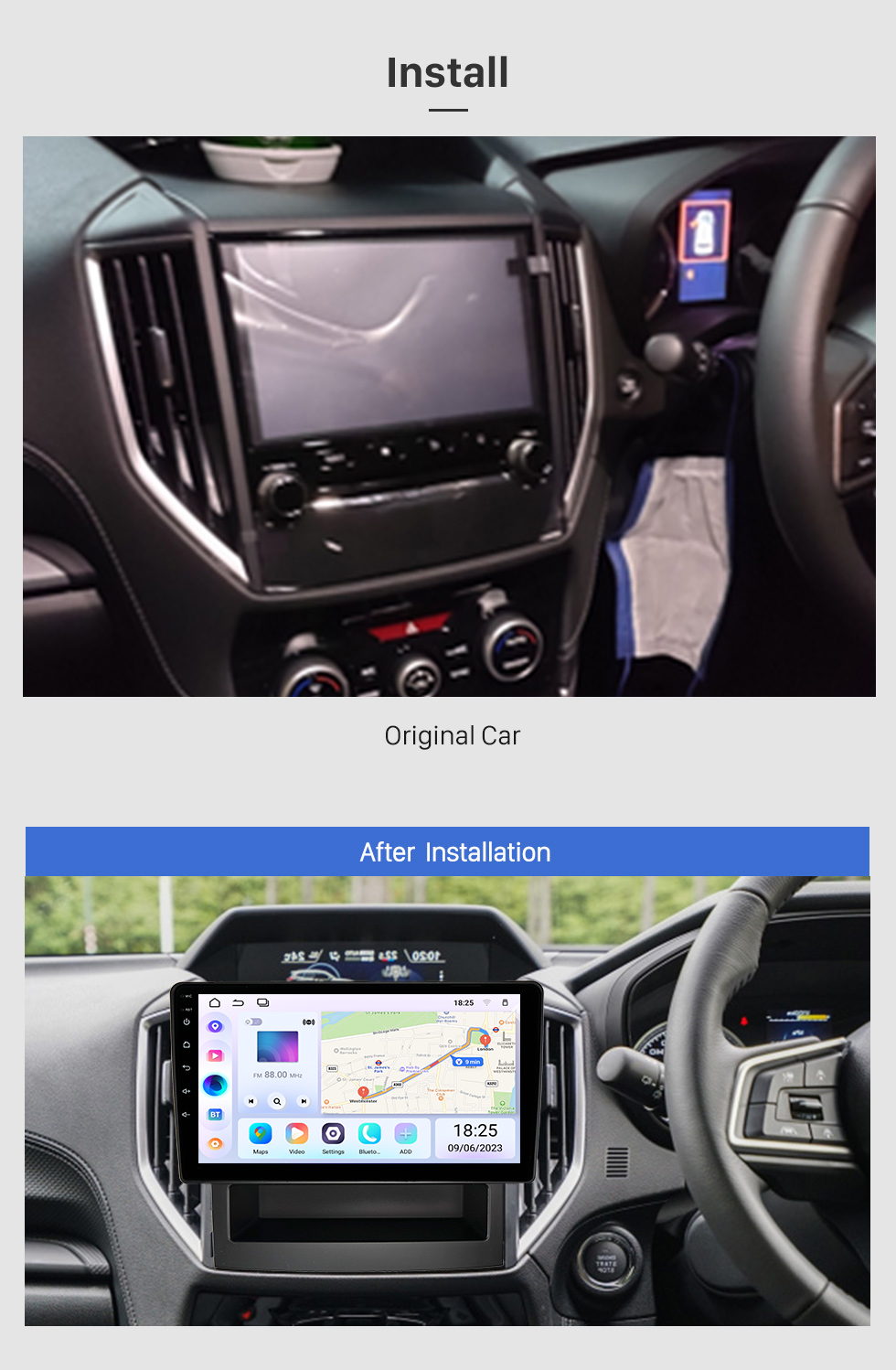Seicane Android 13.0 HD Сенсорный экран 9 дюймов для SUBARU IMPREZA FORESTER 2017 2018 2019 2020 Радио GPS-навигационная система с поддержкой Bluetooth Carplay Задняя камера Seicane Android 13.0 HD Сенсорный экран 9 дюймов для SUBARU IMPREZA FORESTER 2017 2018 2019 2020 Радио GPS-навигационная система с поддержкой Bluetooth Carplay Задняя камера