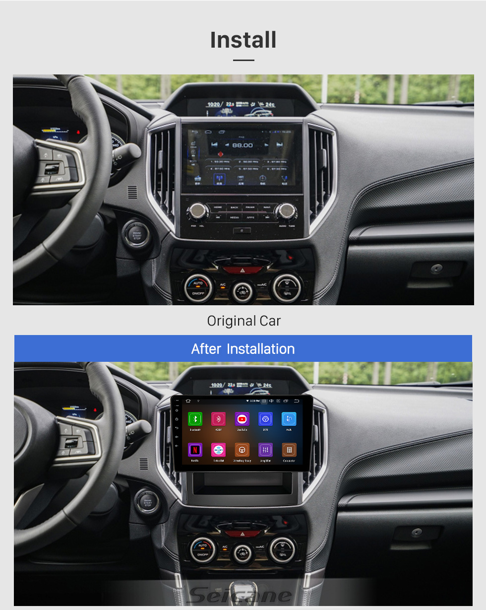 Seicane 9 Zoll Android 10.0 Für HYUNDAI GETZ LHD 2004-2006 Radio GPS Navigationssystem mit HD Touchscreen Bluetooth Carplay Unterstützung OBD2