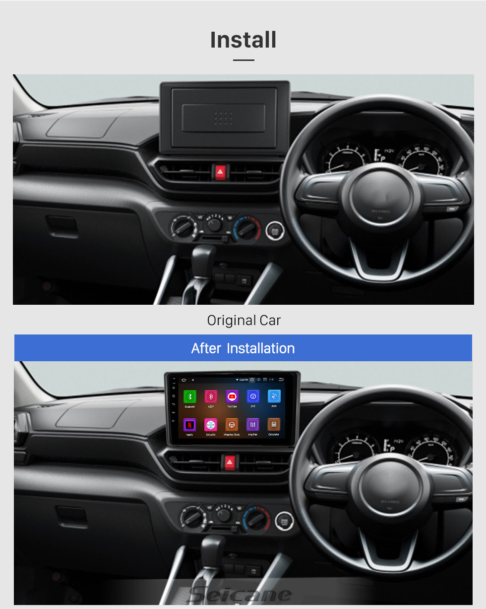 Seicane 10.1 inch Android 10.0 For TOYOTA RAIZE 2020 Radio GPS Navigation System with HD Touchscreen Bluetooth Carplay support OBD2 Seicane 10.1 inch Android 10.0 For TOYOTA RAIZE 2020 Radio GPS Navigation System with HD Touchscreen Bluetooth Carplay support OBD2