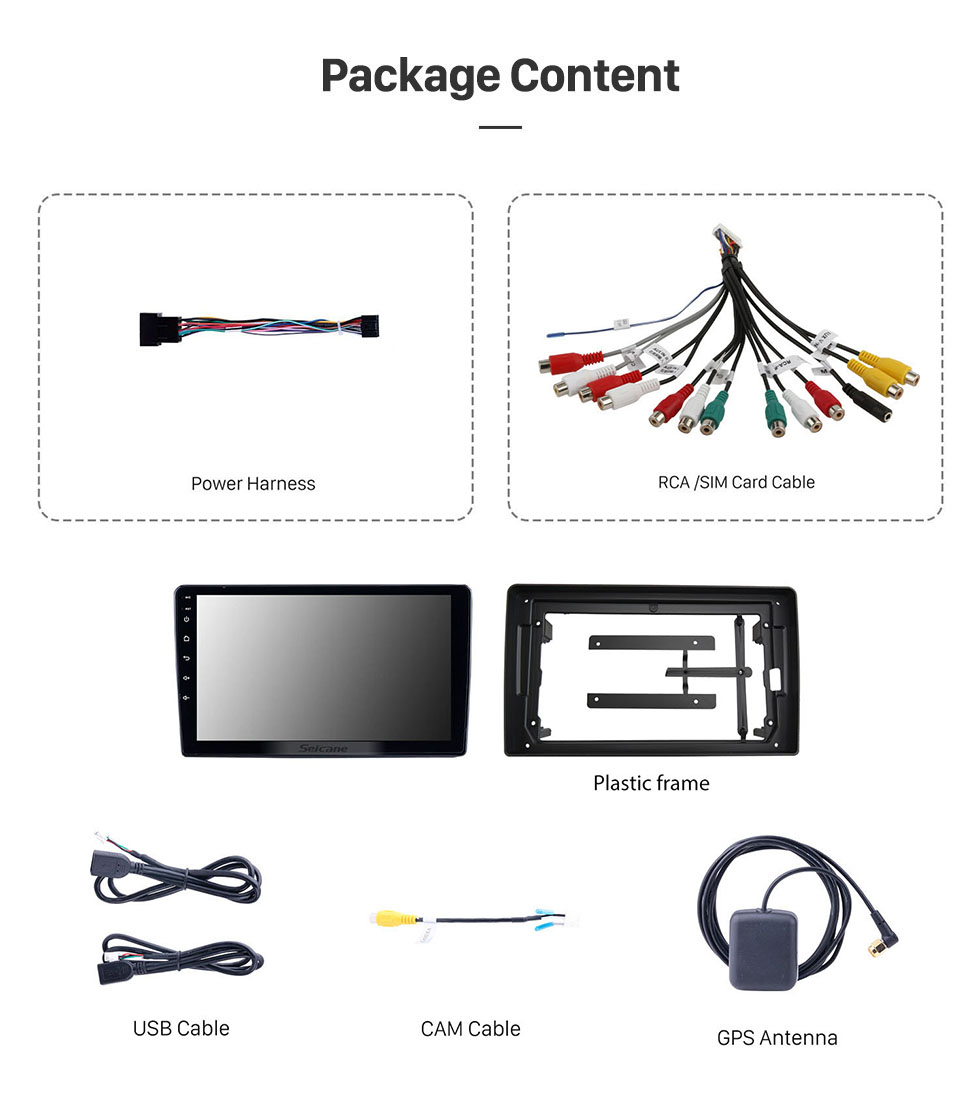 Seicane Android 13.0 de 9 pulgadas para el sistema de navegación GPS estéreo TOYOTA SIENTA RHD 2019-2021 con cámara de visión trasera con pantalla táctil Bluetooth OBD2 DVR HD