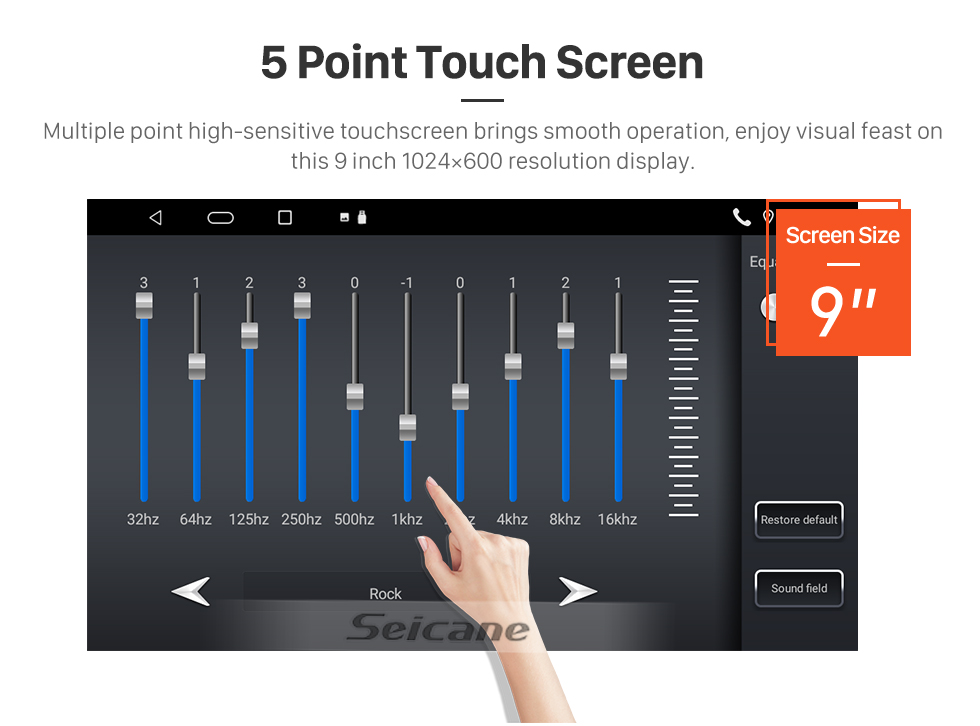 Seicane For 2001 2002 2003 2004 2005 2006 Lexus LS430 Android Radio with 9 inch Touchscreen GPS Navigation System Bluetooth support RDS WIFI DVR Carplay