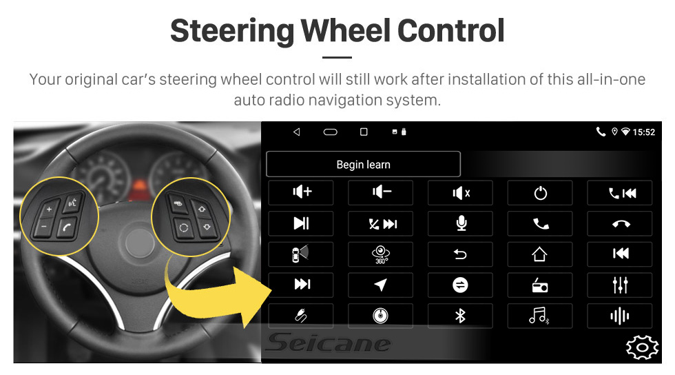 Seicane Für 2001 2002 2003 2004 2005 2006 Lexus LS430 Android Radio mit 9 Zoll Touchscreen GPS Navigationssystem Bluetooth Unterstützung RDS WIFI DVR Carplay