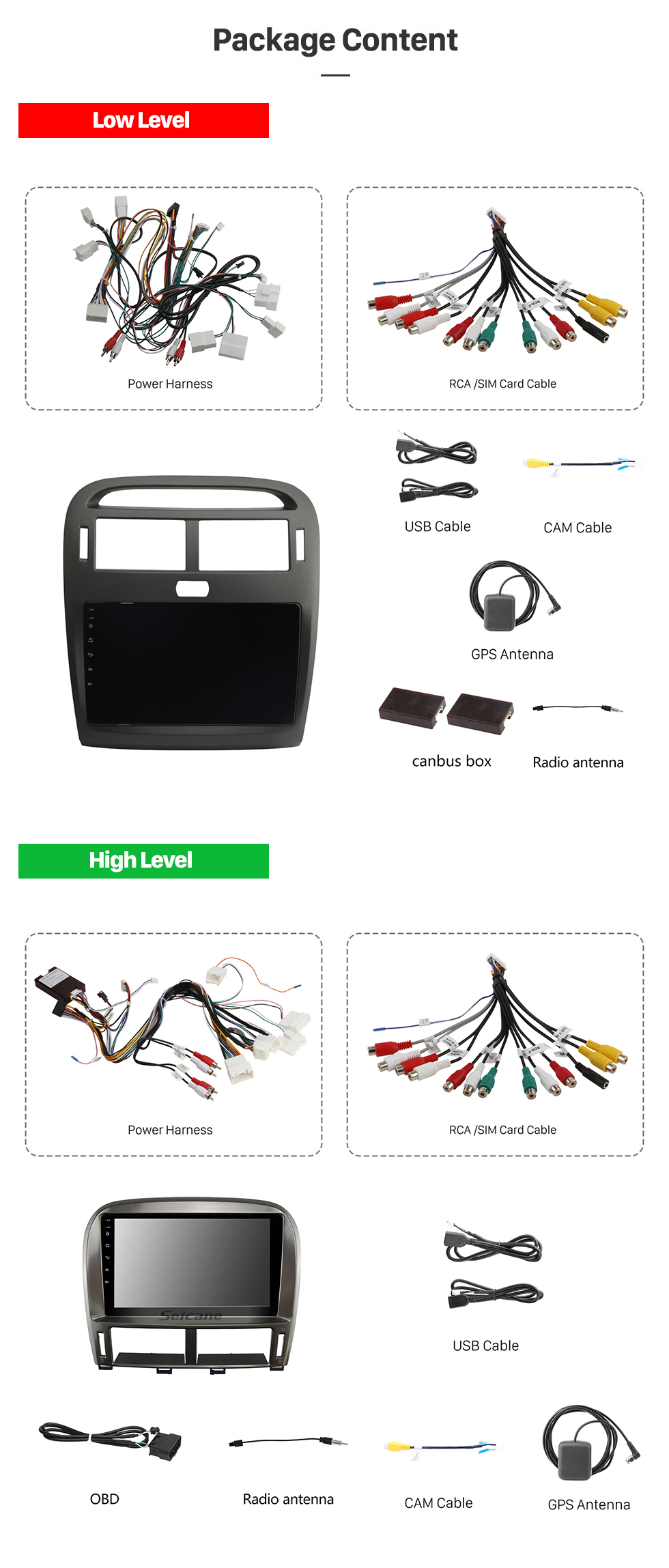 Seicane Pour 2001 2002 2003 2004 2005 2006 Radio Android Lexus LS430 avec système de navigation GPS à écran tactile de 9 pouces Prise en charge Bluetooth RDS WIFI DVR Carplay