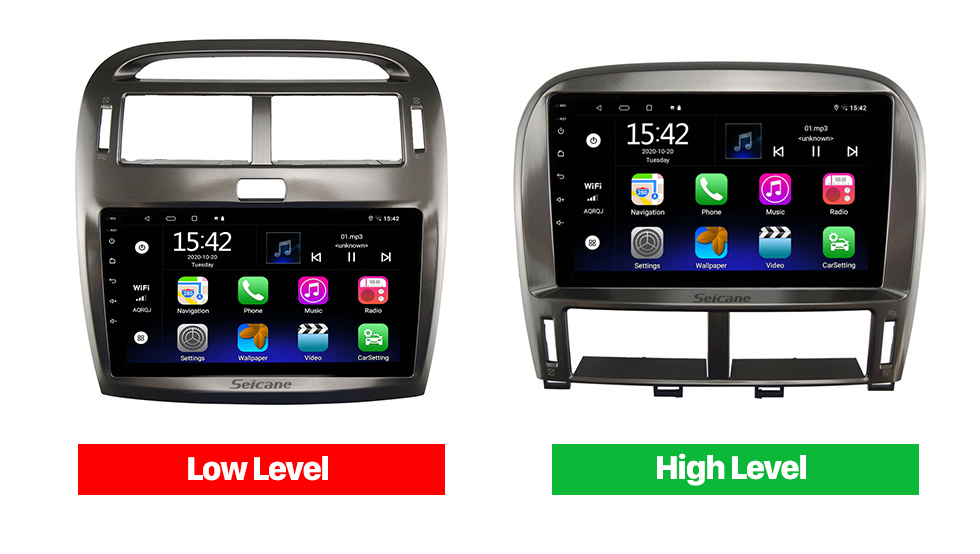 Seicane Para LEXUS LS430 HIGH END 2001-2006 Radio Android 10.0 HD Touchscreen Sistema de navegação GPS de 9 polegadas com WIFI Bluetooth compatível com Carplay DVR