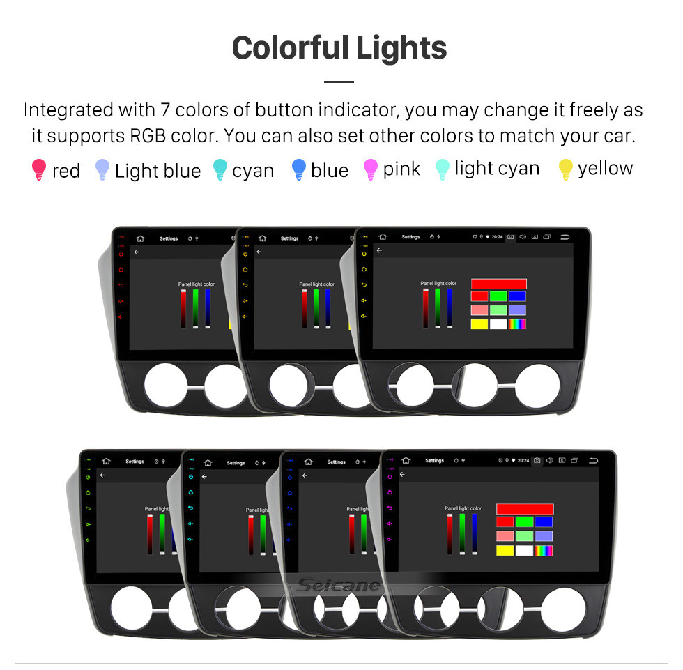 Seicane Pantalla táctil HD de 9 pulgadas Android 11.0 para MITSUBISHI V3 LINGYUE LHD 2015-2018 Radio Sistema de navegación GPS Soporte Bluetooth Carplay Cámara de respaldo