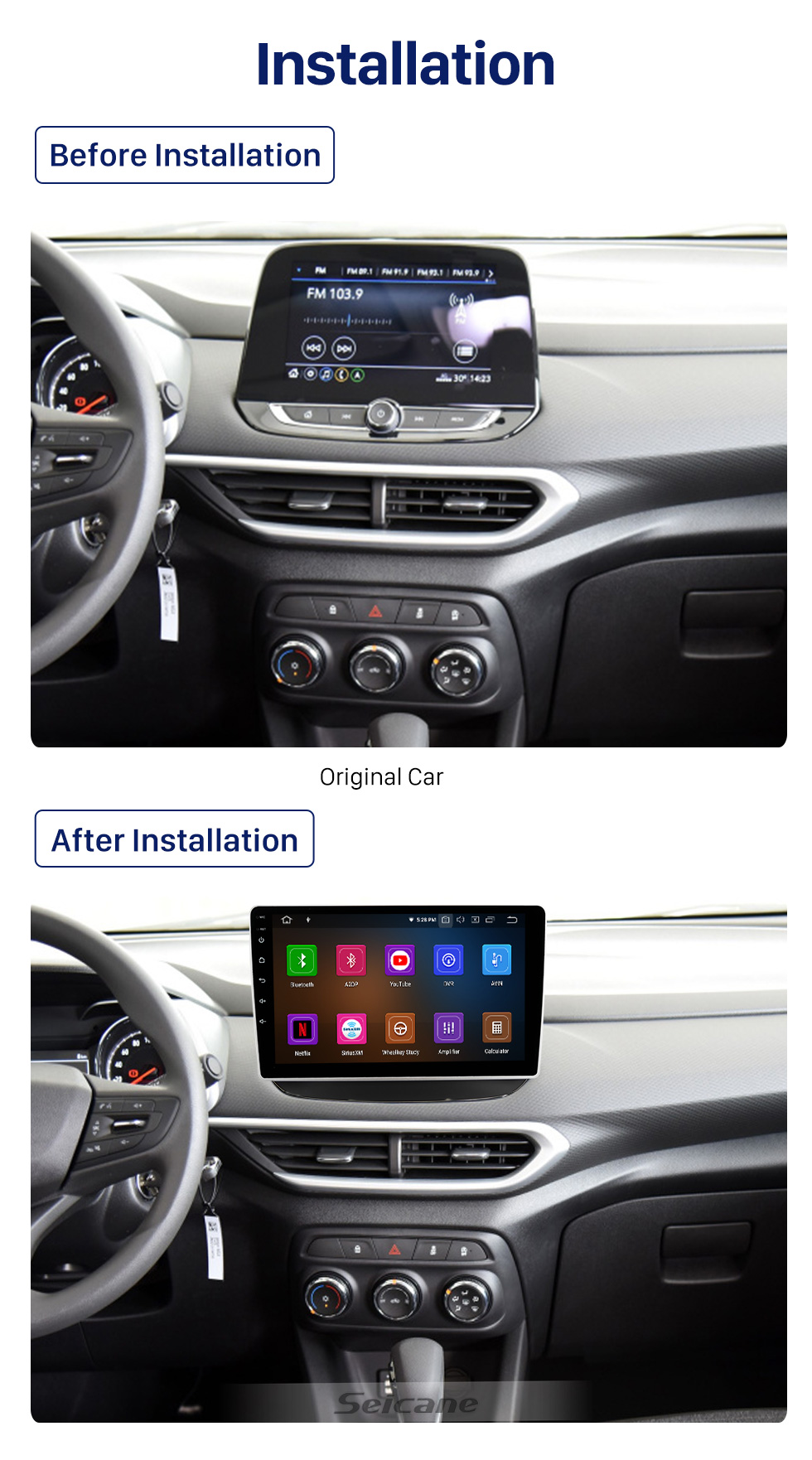 Seicane 10,1 Zoll Android 10.0 für CHEVROLET TRACKER 2019 Radio GPS Navigationssystem Mit HD Touchscreen Bluetooth Unterstützung Carplay OBD2 Seicane 10,1 Zoll Android 10.0 für CHEVROLET TRACKER 2019 Radio GPS Navigationssystem Mit HD Touchscreen Bluetooth Unterstützung Carplay OBD2