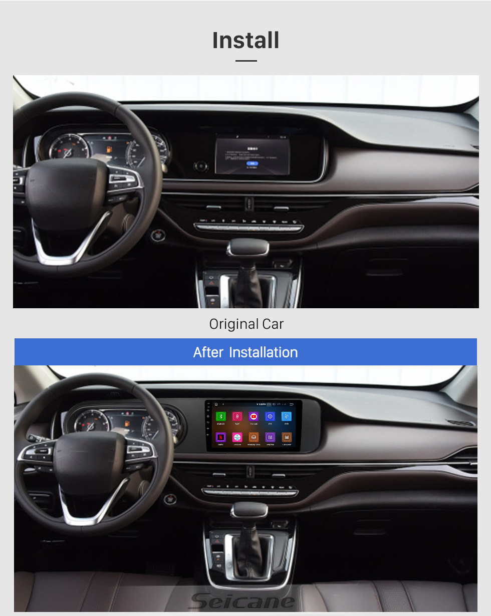 Seicane 10,1 pouces Android 11.0 pour TRUMPCHI GM6 LHD 2019 système de navigation GPS autoradio avec écran tactile HD Bluetooth Carplay support OBD2