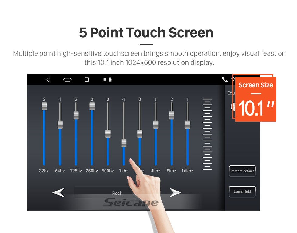 Seicane OEM 10.1 pulgadas Android 10.0 Radio para 2006-2015 TOYOTA LAND CRUISER Bluetooth HD Pantalla táctil Soporte de navegación GPS Carplay Cámara trasera TPMS