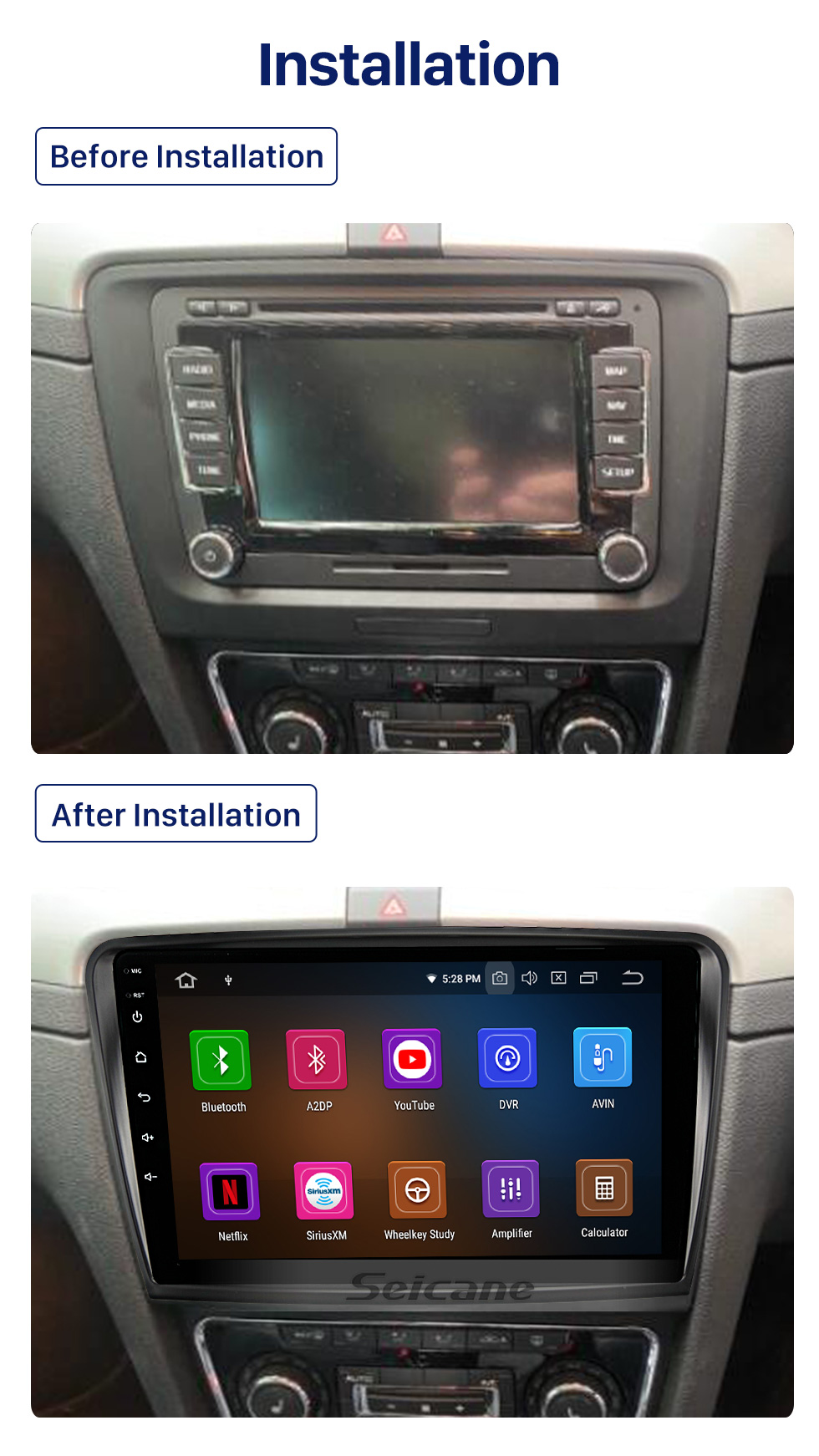 Seicane High Quality for 2009-2013 Skoda Superb 10.1 Inch Car GPS Navigation Stereo with Wireless Carplay Support Bluetooth 1080P Video Player Seicane High Quality for 2009-2013 Skoda Superb 10.1 Inch Car GPS Navigation Stereo with Wireless Carplay Support Bluetooth 1080P Video Player